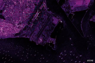 ICEYE radar satellite image from Singapore
