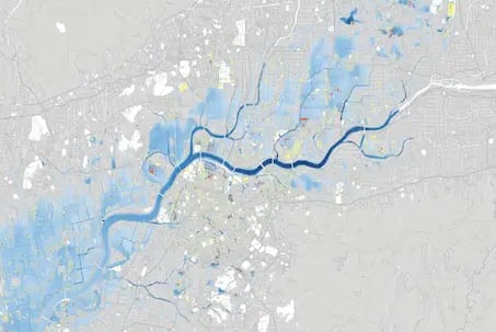 Flooding in Kyushu, Japan