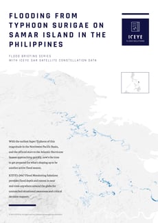 Flood Briefing: Samar Islands in the Philippines
