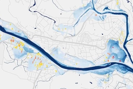 Flooding from Typhoon Nanmadol in Japan