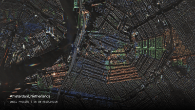 SAR image of Amsterdam, Netherlands