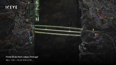 ICEYE SAR image of Lisbon, Portugal