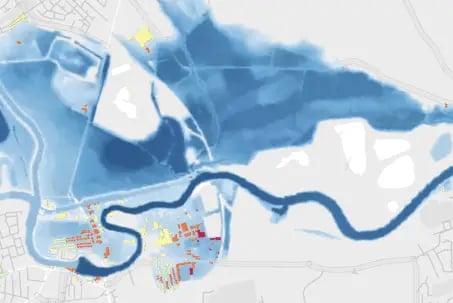 Flooding in the UK after Storm Franklin