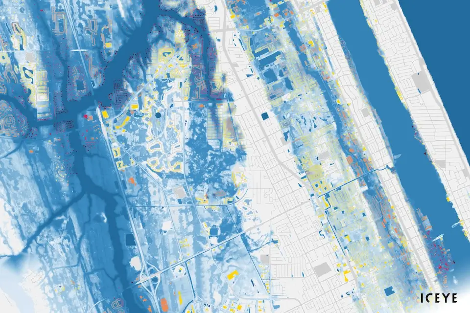 ICEYE Delivers Flood Insights from Recent Hurricanes to FEMA in Collaboration with New Light Technologies and Bana Solutions