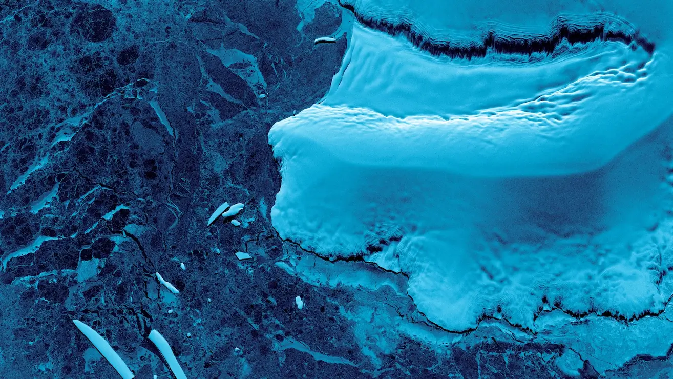 ICEYE sea ice Antarctica April 28 4K