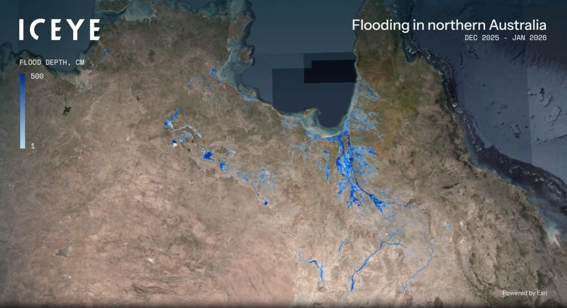 ICEYE flooding in Northern Australia 2026